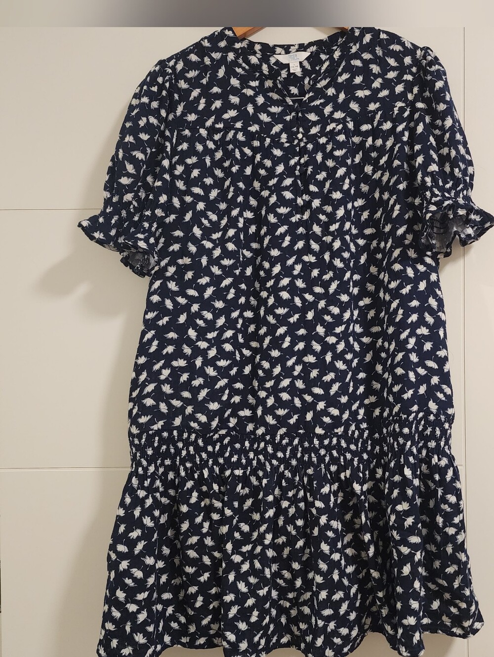 Floral 100% Cotton Short Sleeve Dress